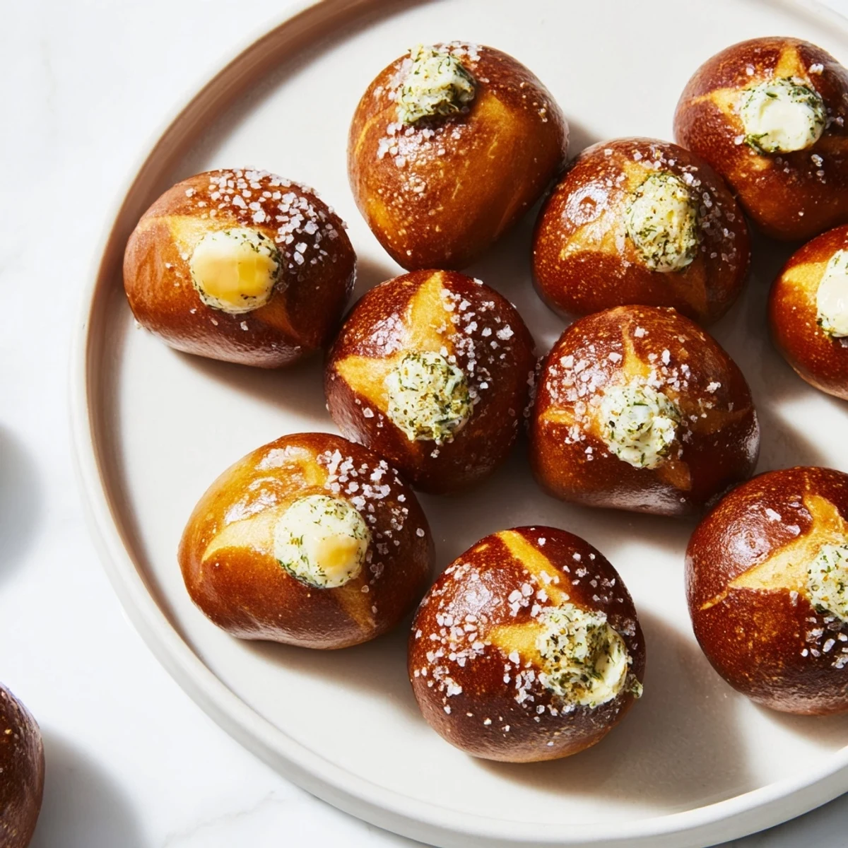 Warm and soft, these delicious Christmas Market pretzel bites are ready to enjoy with flavorful zaatar butter.
