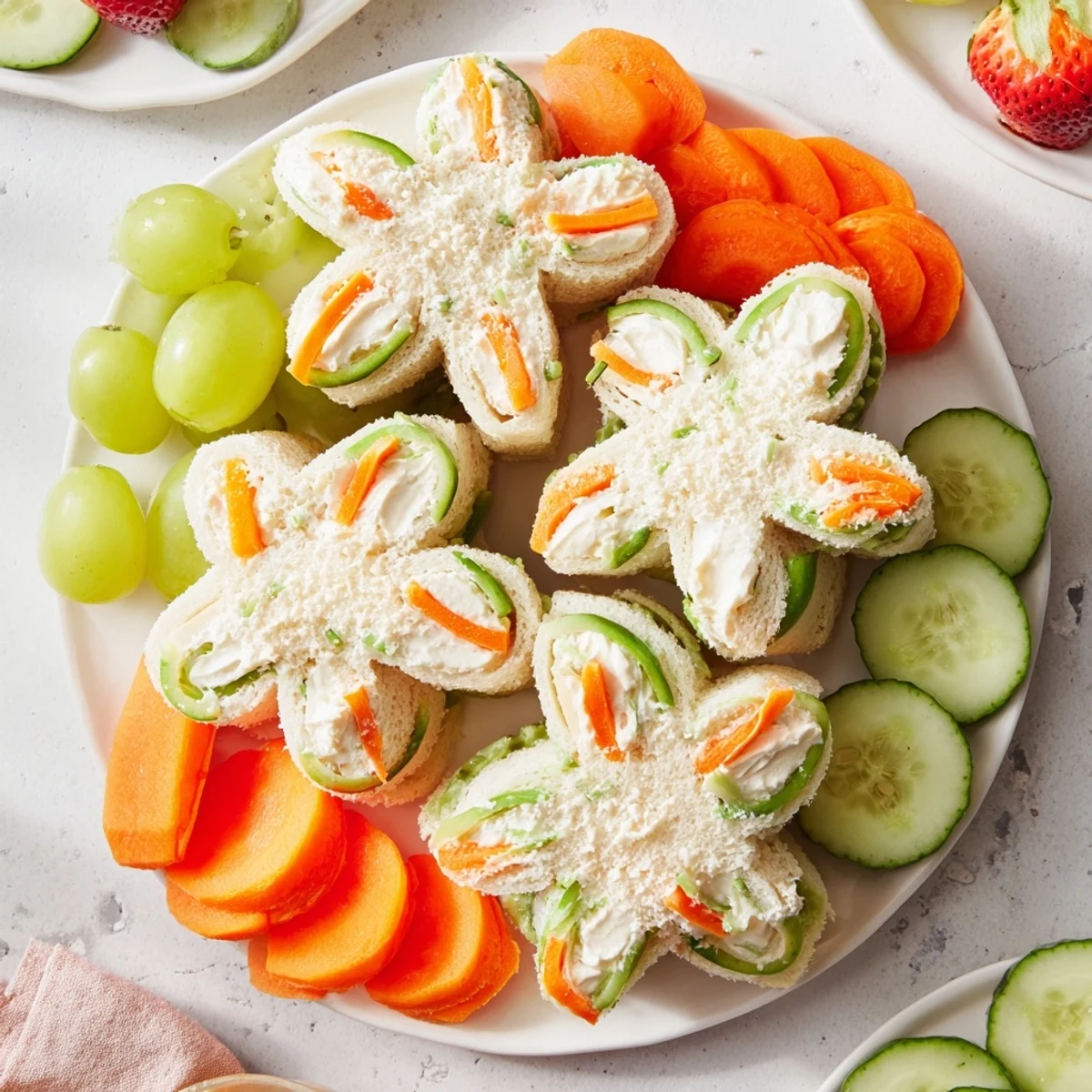 Sternförmige Snack Platte