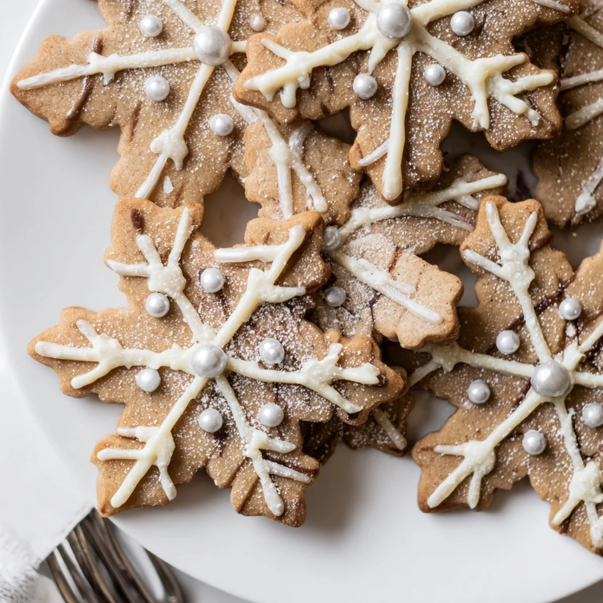 Winter Schneeplatter Süße Leckereien