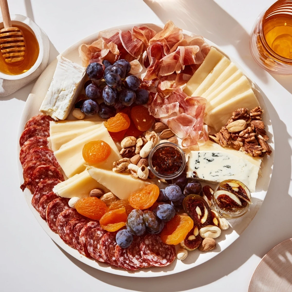 Beautifully presented Plateau des Rois Mages Gourmand, a festive sharing platter ready for your holiday gatherings, ready to enjoy.