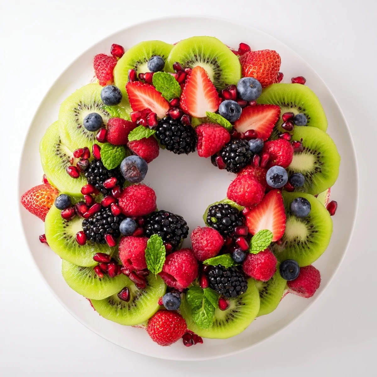 Kiwi Beeren Feiertagskranz