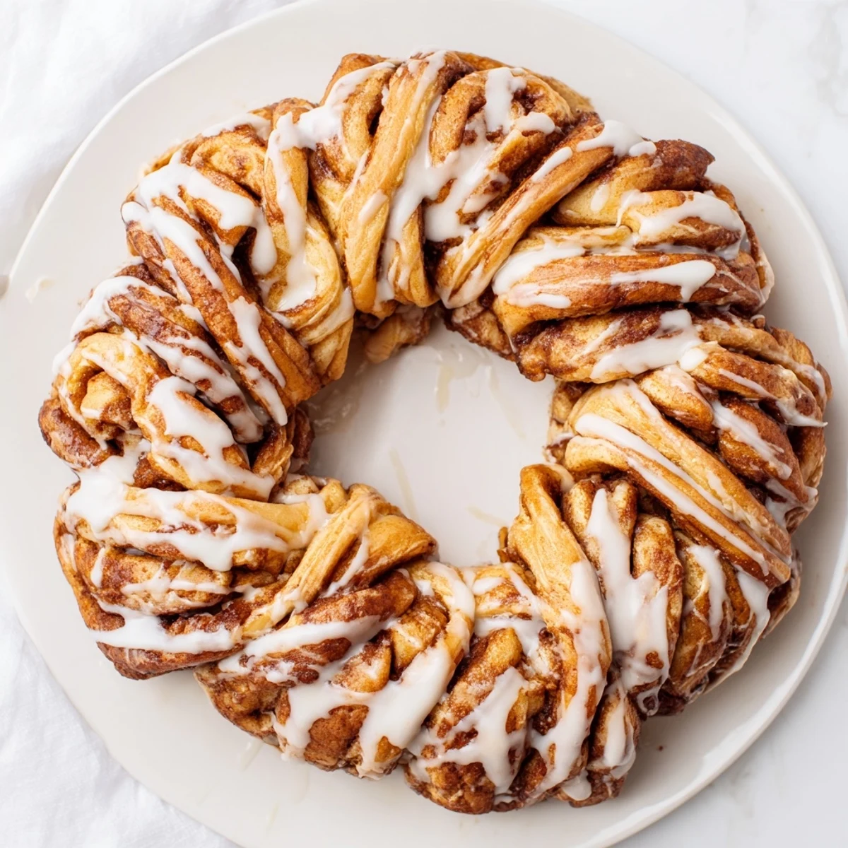 Zimtschnecken Pull-Apart Kranz