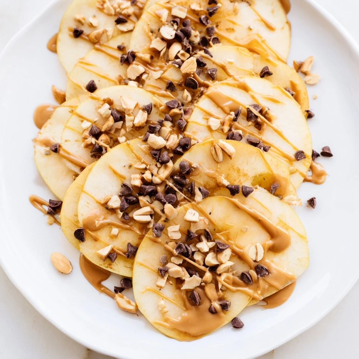 Peanut Butter Apple Nachos