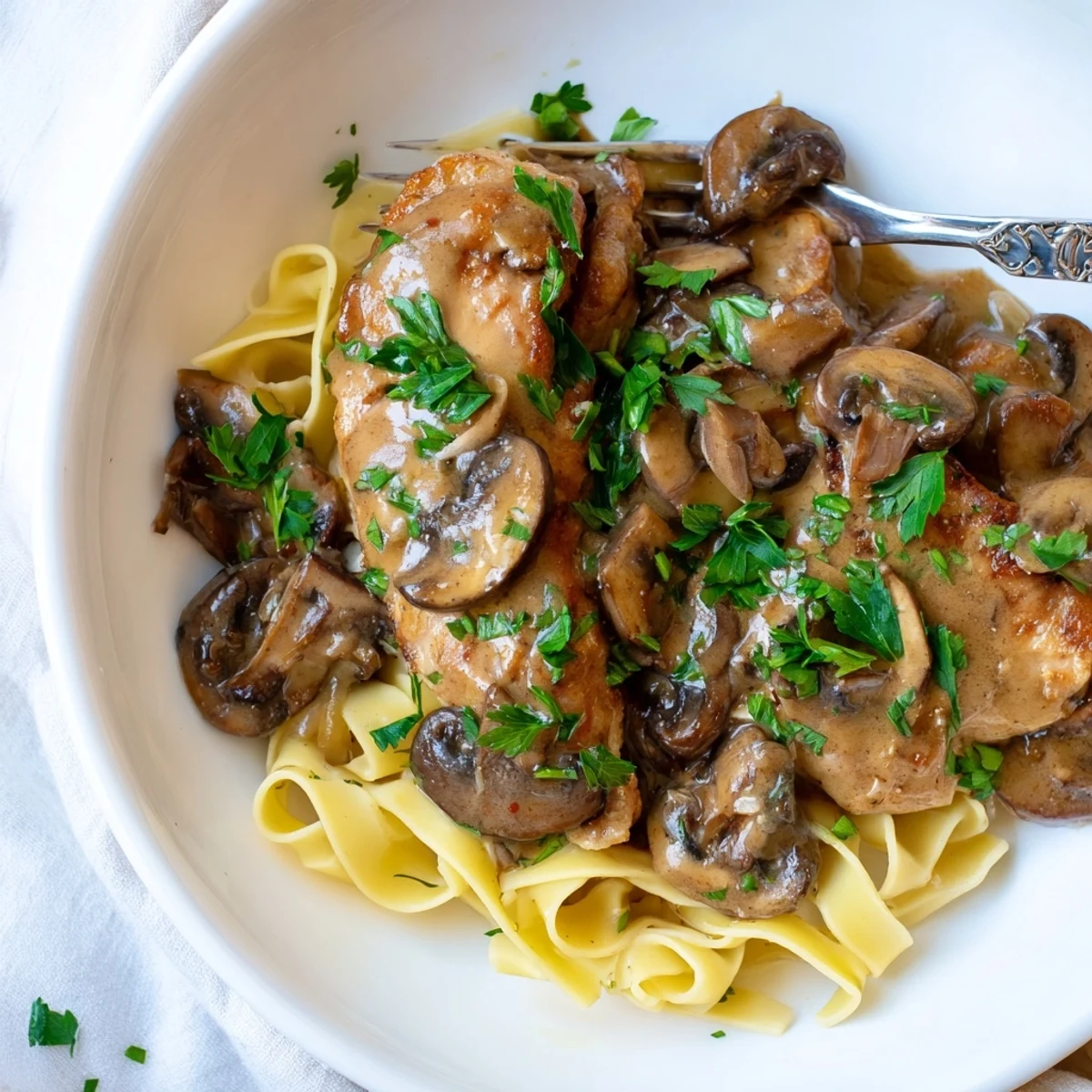 Creamy Chicken Marsala with Mushrooms
