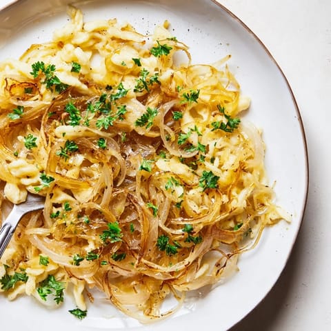 Spaetzle mit karamellisierten Zwiebeln #14