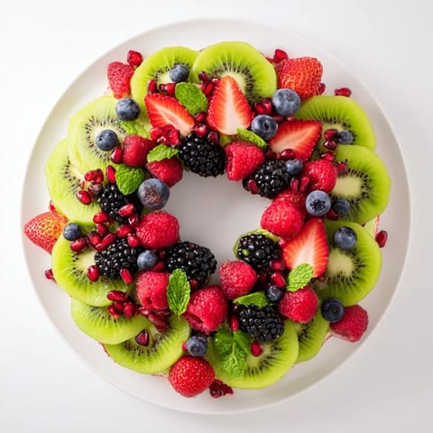 Kiwi Beeren Feiertagskranz