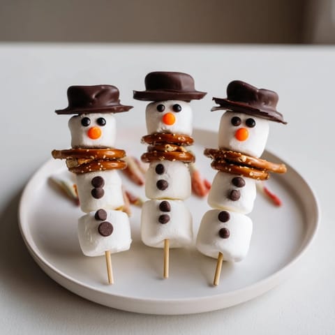 Marshmallow Schneemann Sticks