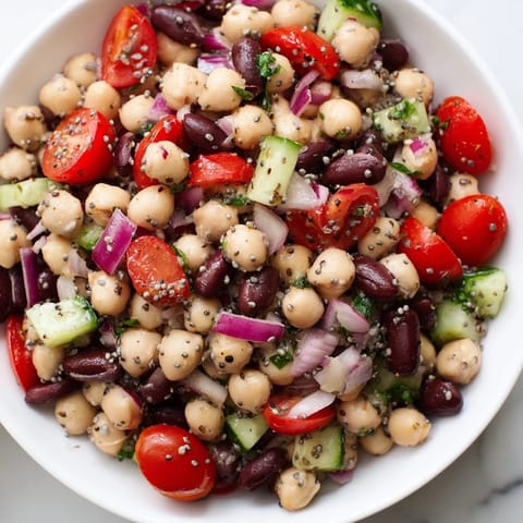 Dichte Bohnensalat Wellness Samen