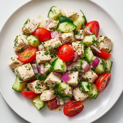 Gurken Hähnchen Shaker Salat