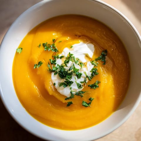 Samtige Maple Möhren Suppe