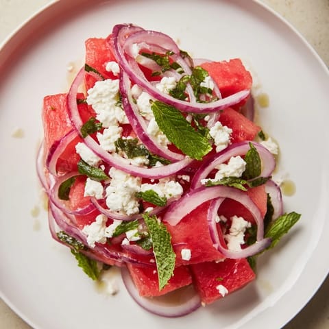 Wassermelone Feta Salat