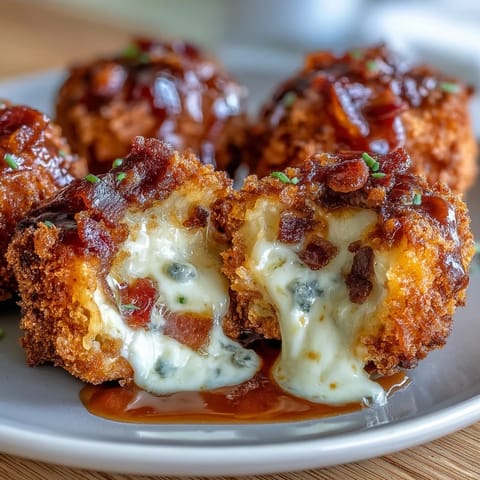 Frisch aus dem Ofen: Gebackene Buffalo Chicken Bacon Mozzarella Bombs mit Ranch-Dip und frischem Dill.