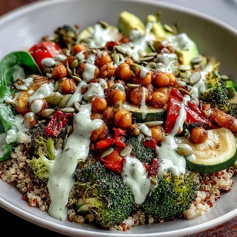 Bunte, nahrhafte Gemüse und Hülsenfrüchte Schüssel, perfekt für ein gesundes Mittagessen.