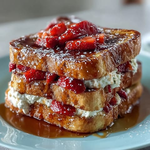 Frühlingsbrunch Erdbeer French Toast