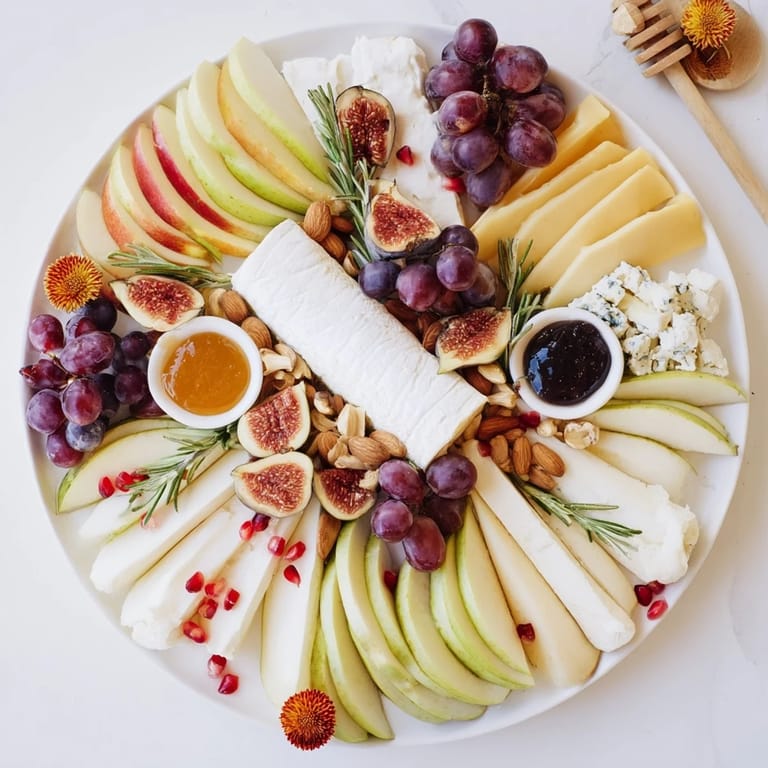 Festive Star of Bethlehem Cheese Platter: a close-up shows gourmet cheeses, ideal for holiday gatherings.