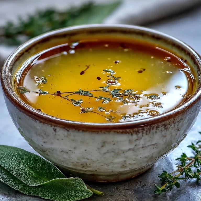 Jars of chilled Vegetable Broth From Scraps stored in the refrigerator, ready for soups, stews, or sipping.