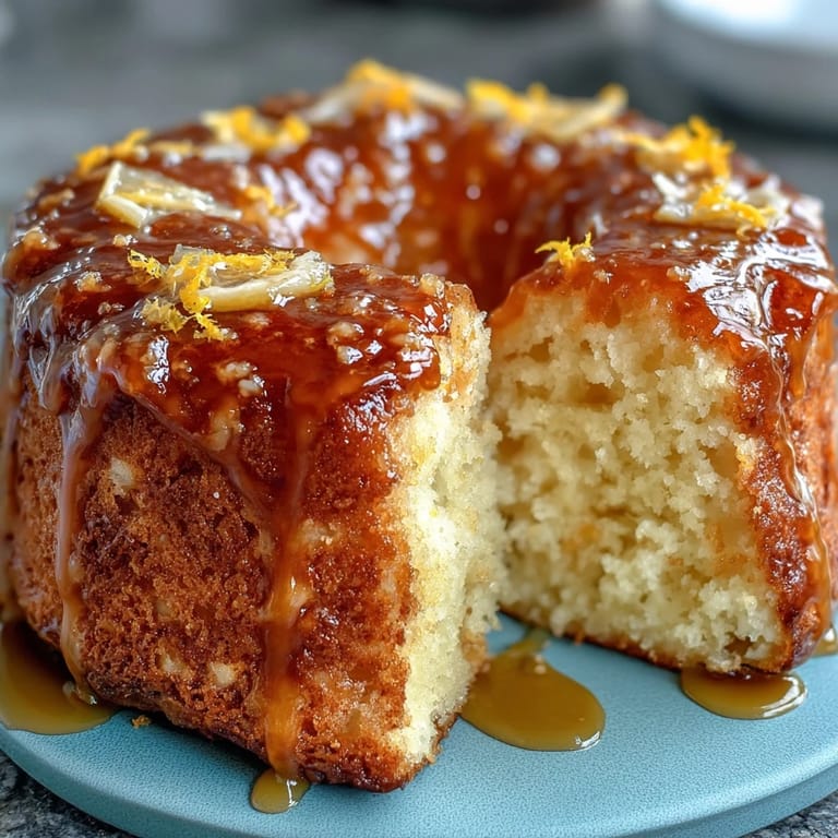 Ein feuchter Zitronen-Laibkuchen mit frischem Zitronenabrieb und süß-säuerlichem Glasurüberzug.